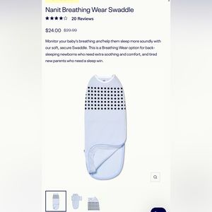 Nanit swaddle, new style